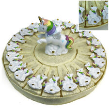 33272 Bomboniere Torta Panna Calamita Unicorno Nascita Comunione Confettata