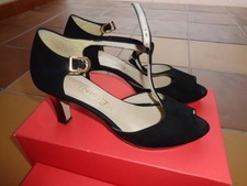 Scarpa  Donna  Tacco Medio Basso Aperta  A Punta Camoscio n37