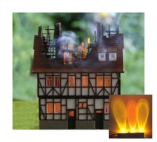 Luce LED tremolante con 3 LED per " CASA IN FIAMME " - tremolante - modulo pronto