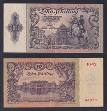 Banconota Austria 10 schilling 1950 P.-127 BB+/VF+