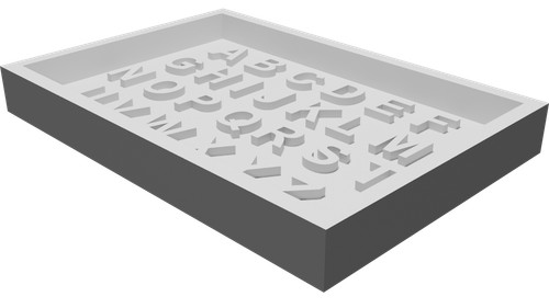 Stampo lettere alfabeto per - alfabeto,