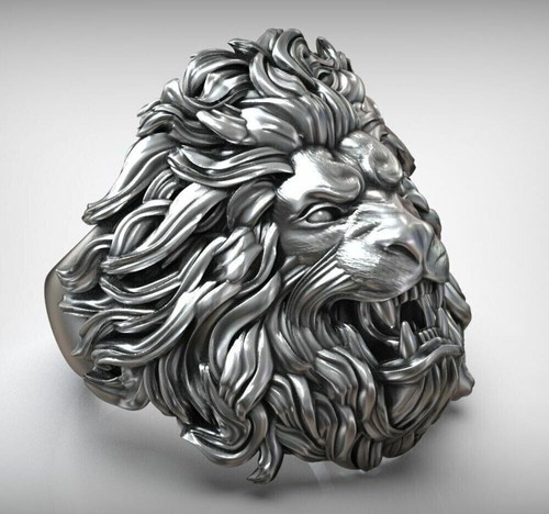 Anello uomo testa re - da,