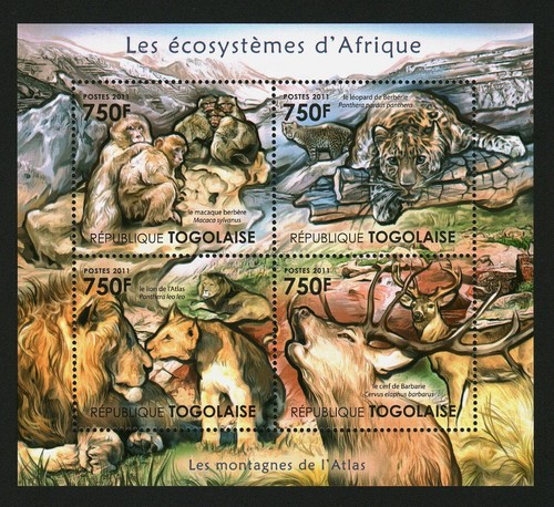 Foglio francobolli togo 2011 - francobolli,