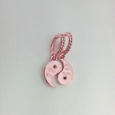 Ciondolo pendente Yang argento Pandora scintillante divisibile yin e