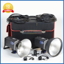 Hensel Kit 2 Contra 500 E - 2 trigger - 2 parabole - 1 valigia