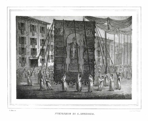 Stendardo ambrogio - s.,