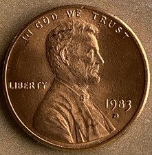 Raro Centesimo Lincoln 1983 D