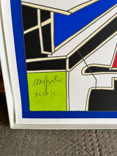 Ugo nespolo serigrafia - nespolo,