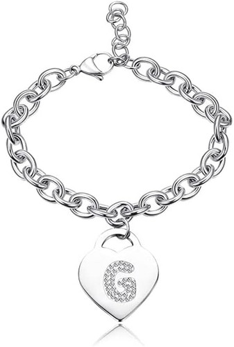 Bracciale con lettera - bracciale, iniziale
