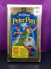 Peter pan disney - clamshell, vhs