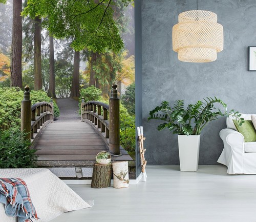 Ponte legno foresta r242 - legno, 3d