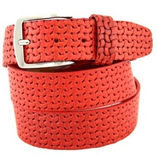 Cintura Uomo Pelle Rossa in
