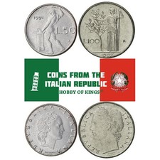Italy | 2 Coin Set | 50 100