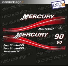 Adesivi motore marino fuoribordo mercury 90 cv four stroke barca stickers 