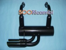 FIAT 500 R & 126 EPOCA MARMITTA SPORTIVA DOPPIO SCARICO CROMATO 55mm ABARTH MOTO