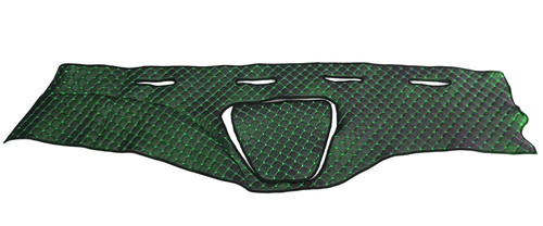 Nero verde cruscotto tappetini - nero+verde,