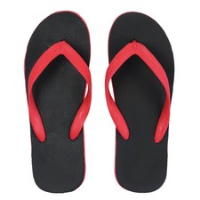 Sandali da bagno nero e rosso