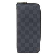 Portafoglio lungo Louis Vuitton Damier grafite zip verticale UXN-0982 dal Gia...
