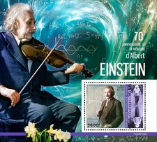 Francobolli Scienza 70° Anniversario Memoriale di Albert Einstein MNH 2025 Togo S/S