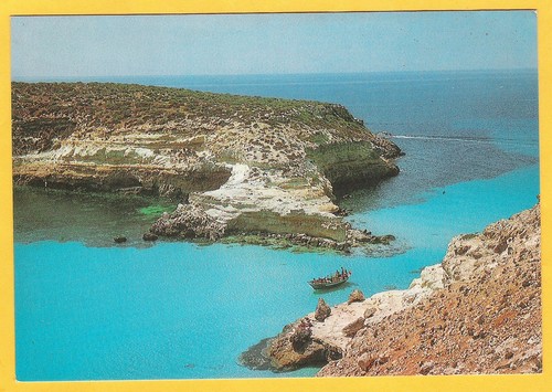 Cartolina lampedusa passaggio - cartolina,