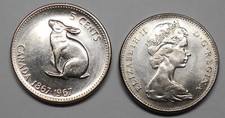 CANADA  5 Cents 1967 Confederation Centennial   UNC