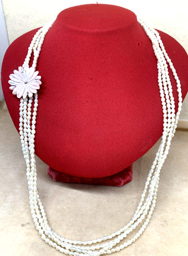 Collana fili perle fiume - collana, di