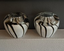 Coppia di portacandele/candele Royal Limited Crystal Studio Glass Tealight & Votivo 