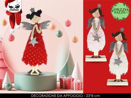 Angioletto legno peluche col - angioletto,