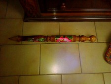 matita gigante vintage antica con motivo floreale