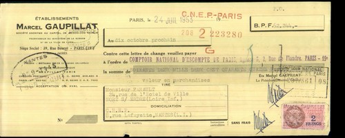 étab marcel gaupillat - , rue