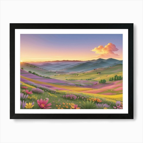 Poster arte parete - , cornice