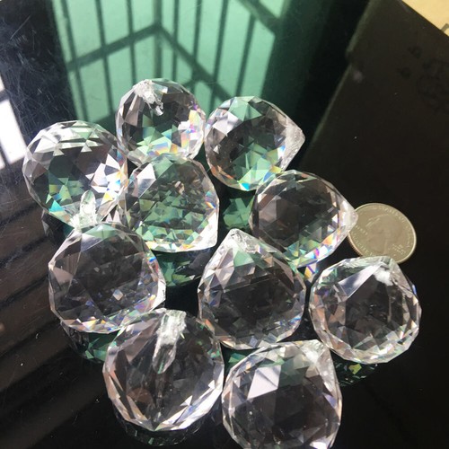 30mm 10pc clear chandelier - 10pc,