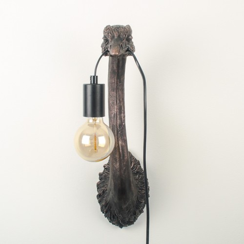 Ostrich head wall lamp - wall,