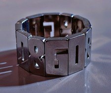 Anneau Bague unisexe / femme D&G Charms en acier inoxydable taille 62 D&G ring