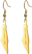 Palestina Orecchini Pendenti per Donne Mappa Della Palestina Stampa Della Bandie