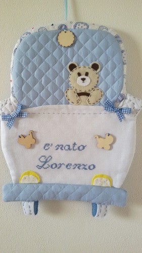 Fiocco nascita macchinina - , in