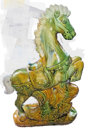 Ceramica cavallo cina antica - ceramica,