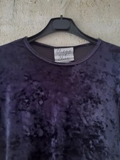 Moschino Cheap and Chic top in velluto nero a maniche lunghe Vintage