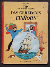 HERGE, TIM IL REPORTER INTELLIGENTE, IL SEGRETO DELL'UNICORNO, CASTERMANN, 1953, RARO
