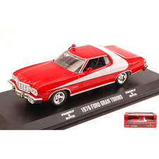 FORD GRAN TORINO 1976 STARSKY & HUTCH 1:43 Greenlight Movie Modellino Nuovo