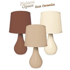 Lampada da Tavolo con base in ceramica goccia opaca 26 cm 3 Colori