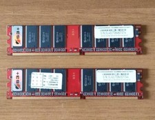 Kit RAM 2GB (1+1 GIGA) DDR400 PC3200 MEMORIA BANCO COMPUTER PC DESKTOP PERFETTE 