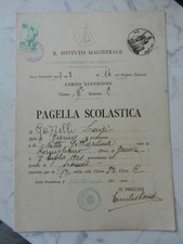 GENOVA PAGELLA SCOLASTICA 1937/38 CORSO SUPERIORE IST. LAMBRUSCHINI