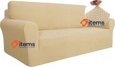 YSTYLE Elasticizzato Copridivano 3 Monoposto, Universale Beige Posto Super Soft