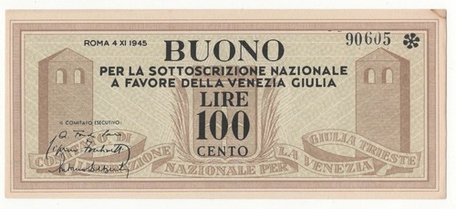 100 lire buono sottoscrizione - lire,
