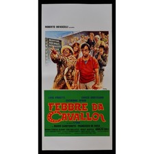 locandina originale FEBBRE DA CAVALLO luigi proietti montesano steno B148