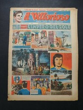 fumetto IL VITTORIOSO formato Giornale anno XIII 1949 numero 27 con figurine