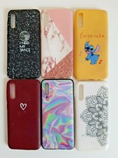 Lotto stock 6 cover cellulare telefono Samsung Galaxy A50 ottimo stato vari mod