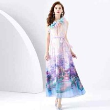 Vestito Abito Elegante Lungo