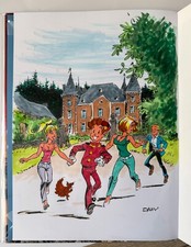 Superbe Dédicace BD DANY 1ère édition SPIROU GORGONE BLEUE " CHATEAU " ETAT NEUF